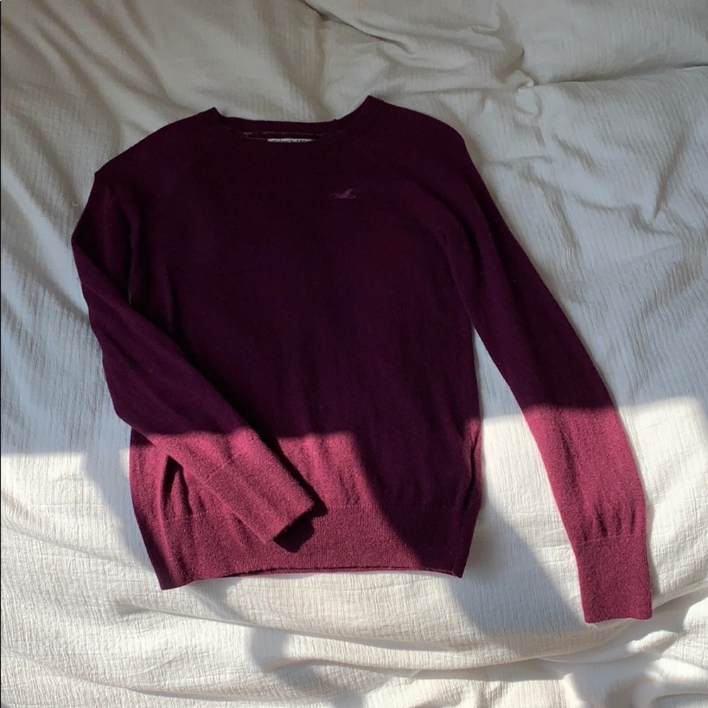 Maroon Hollister Cashmere/Wool crewneck
